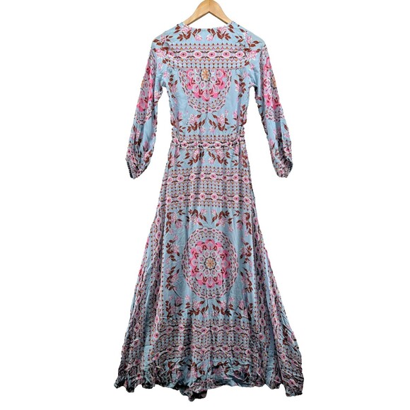 Spell & The Gypsy Collective Pandora Aquarium Maxi Dress Size XS Blue Pink Print - Picture 8 of 16